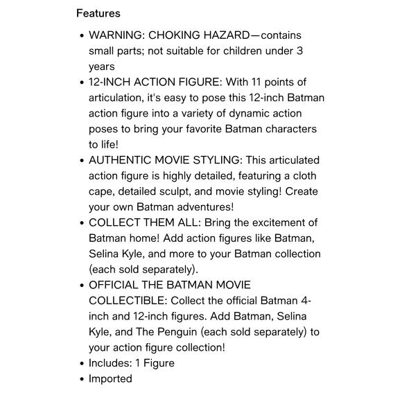 DC The Batman Selina Kyle 7‑Inch Action Figure by Spin Master – New in Box - Picture 3 of 10